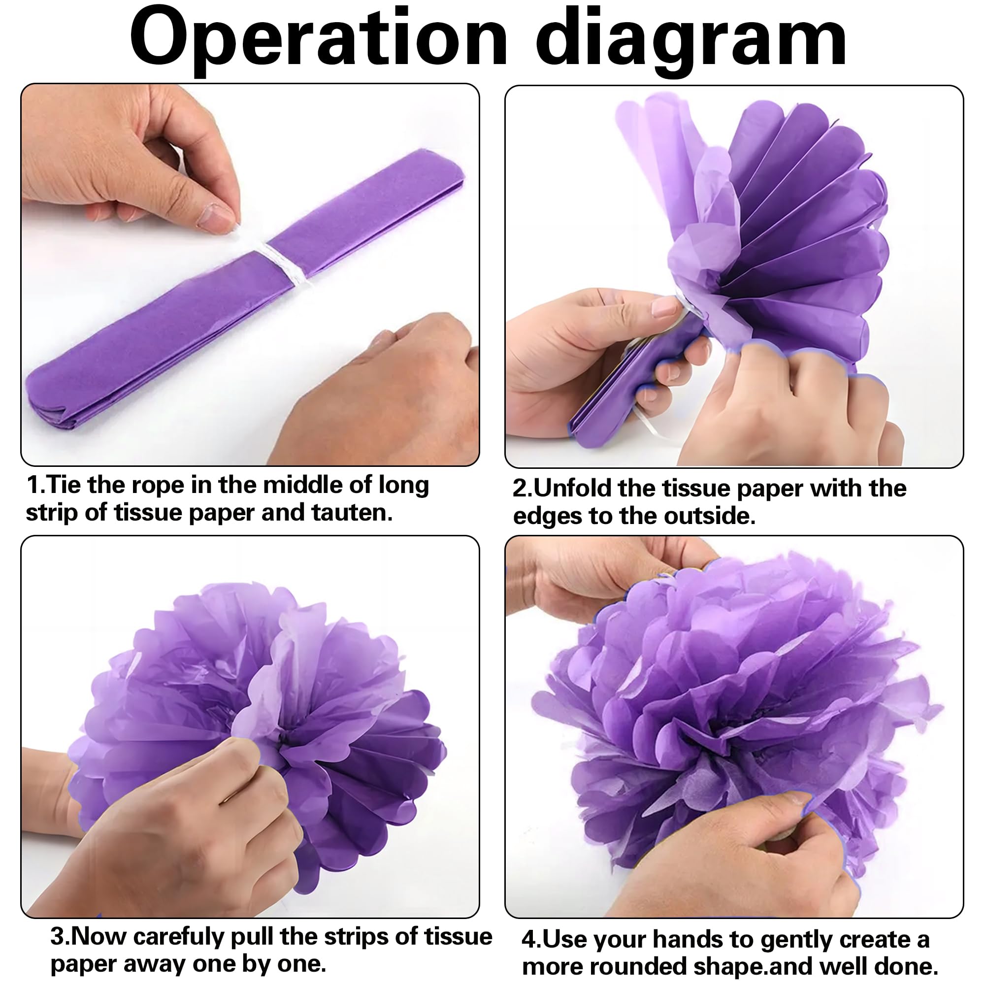 We Will Miss You Banner Decorations, Sorry You Are Leaving Decoration Banners Buntings Sash Paper Pom Poms - Image 4