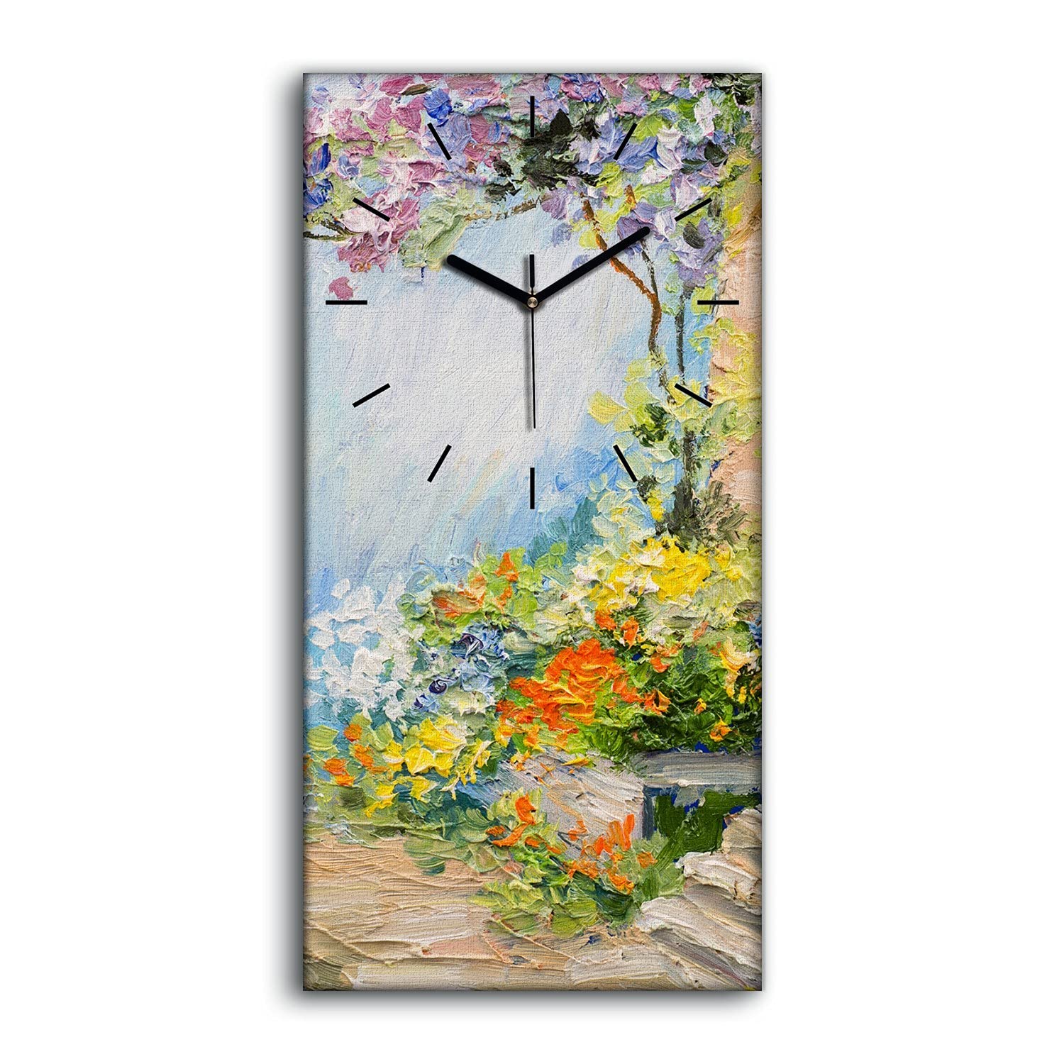 Horloge sur Toile 30x60cm Art Moderne Salon | Coloray Décoration