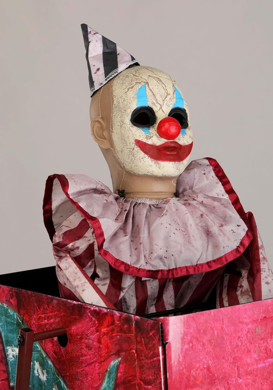 Fun Costumes 6FT Animated Evil Clown Ferris Wheel Decoration, Indoor Outdoor Scary Carnival Display — Movement and Sound