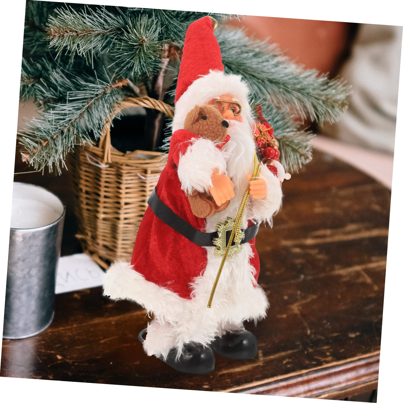 Cabilock 3 Pezzi Babbo Natale Giocattolo Fiocchi Di Neve Pupazzo Di Neve Figura Peluche Natale Caramelle Farcite Gonfiabili Figurine Ornamenti Di Natale Bambola Ornamento Statua Di Natale