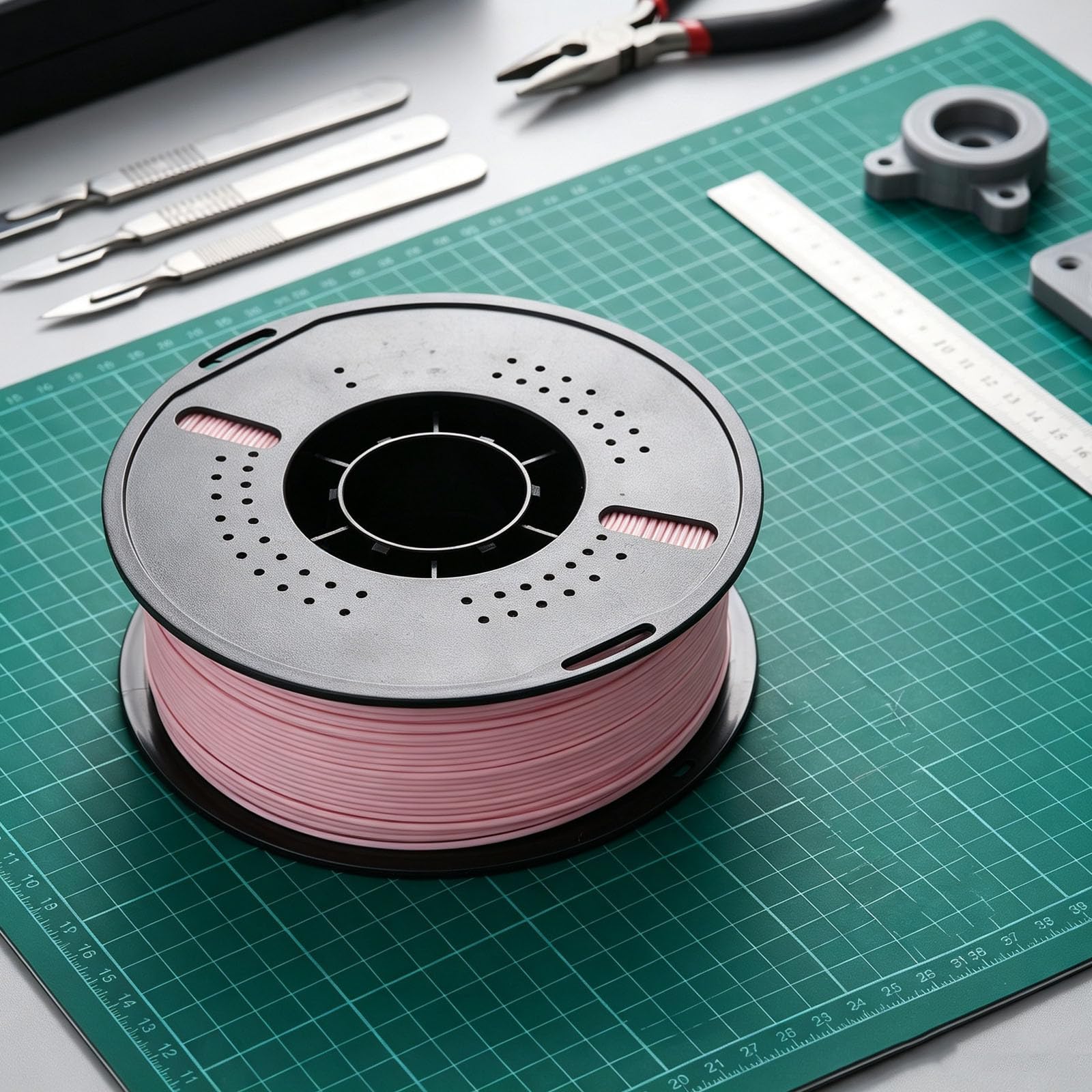 ibasenice Filamento PLA para impresora 3D - Bobinas de filamento para impresión 3D de 1,75 mm - 1 kg (2,2 lb) Suministros decorativos para impresoras para aficionados Artículos para fiestas Rosa