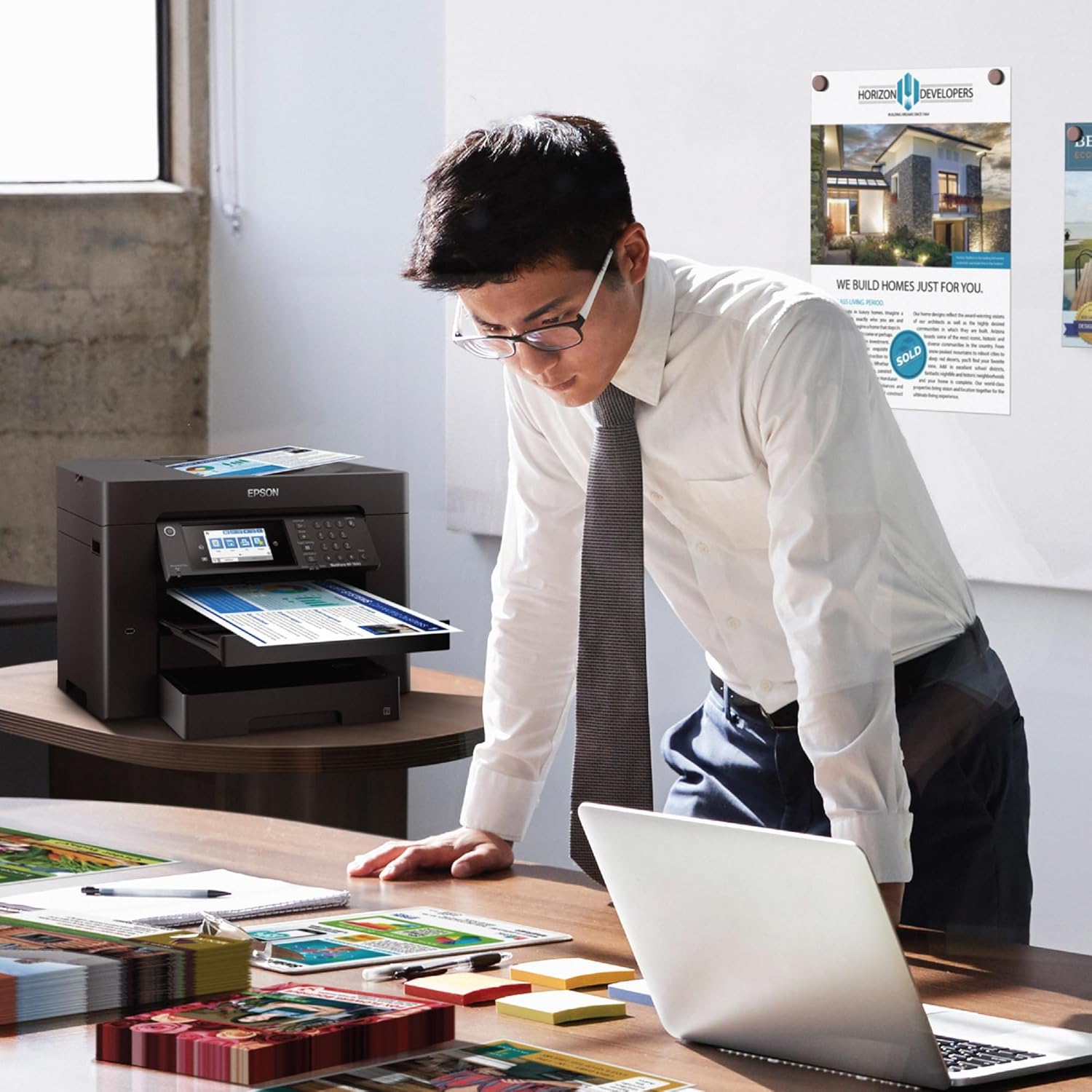 Epson Workforce Pro WF-7840 Wireless All-in-One Wide-Format Printer with Auto 2-Sided Print up to 13