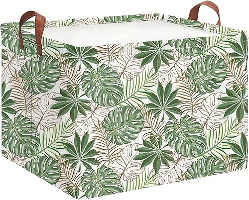 Miniatura 232 de Cesta de almacenamiento rectangular con asas, cesta de almacenamiento plegable, caja de libros, cesta de regalo (calabaza enojada)