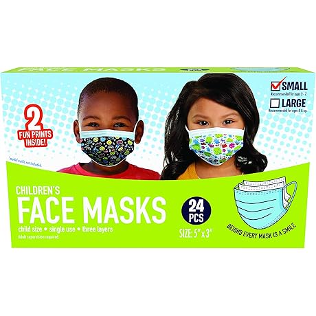 Young Love Disposable Face Masks For Kids