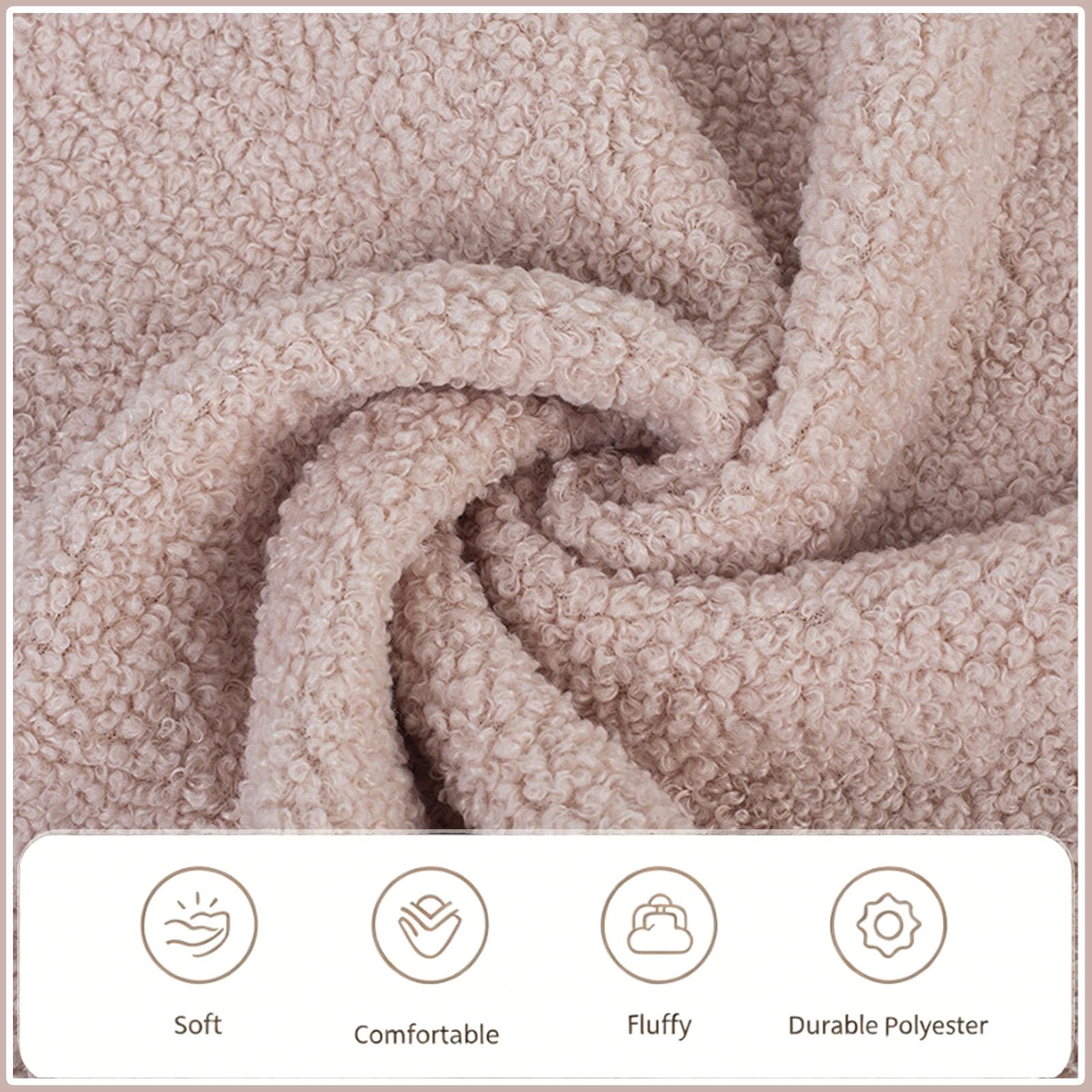 Tela de peluche de 4 m x 160 cm, venta por metros, para coser, tela de forro polar Sherpa, tela de poliéster, tela decorativa para ropa, almohadas, juguetes, bricolaje