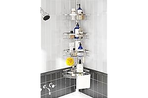 SEIRIONE Rustproof Standing Shelf for Bathroom