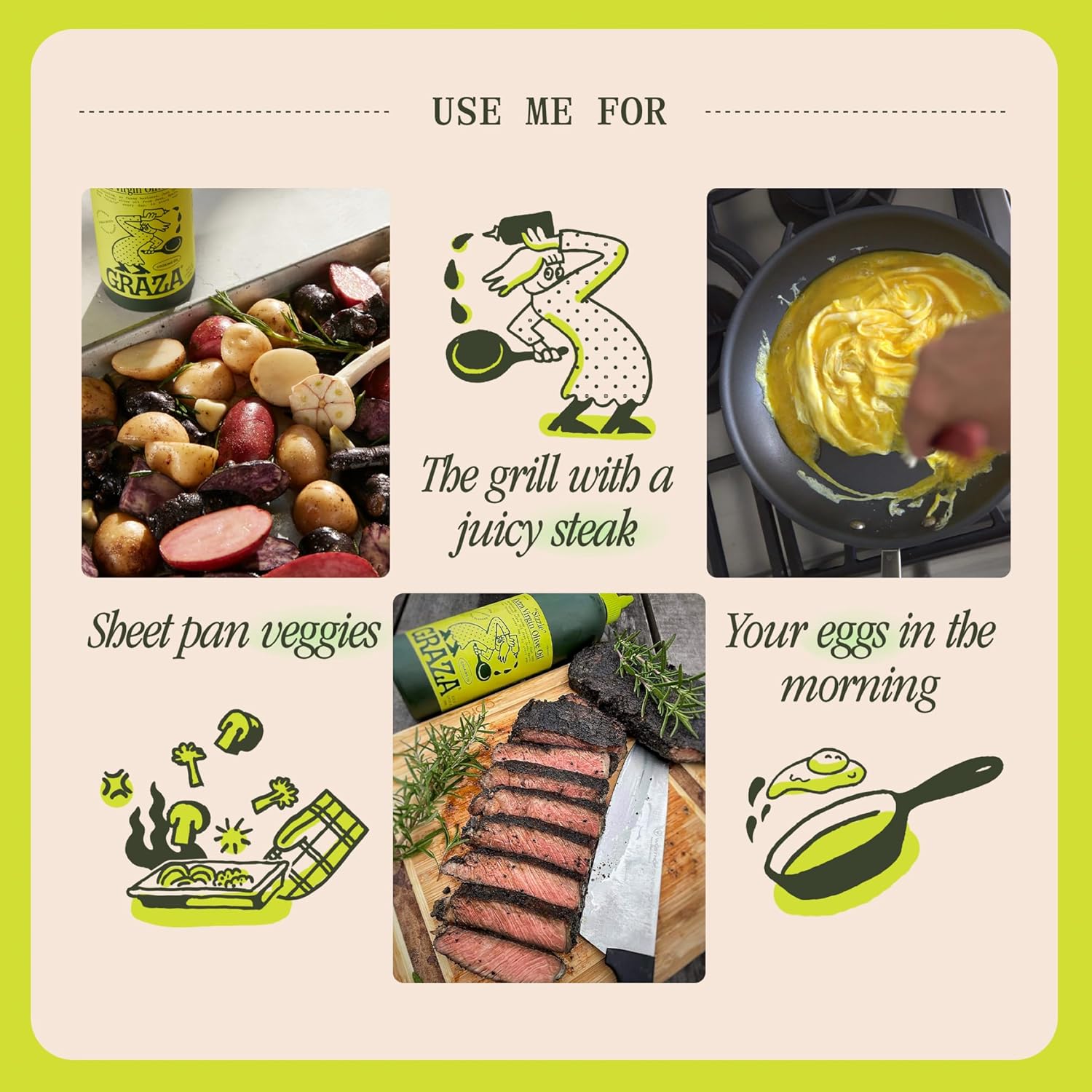 Graza Sizzle Extra Virgin Olive Oil, Cooking Oil - High Polyphenol Peak Harvest EVOO Cooking Oil in a Box - Single Origin Olive Oils from Spain - 51 Fl Oz (1.5L)