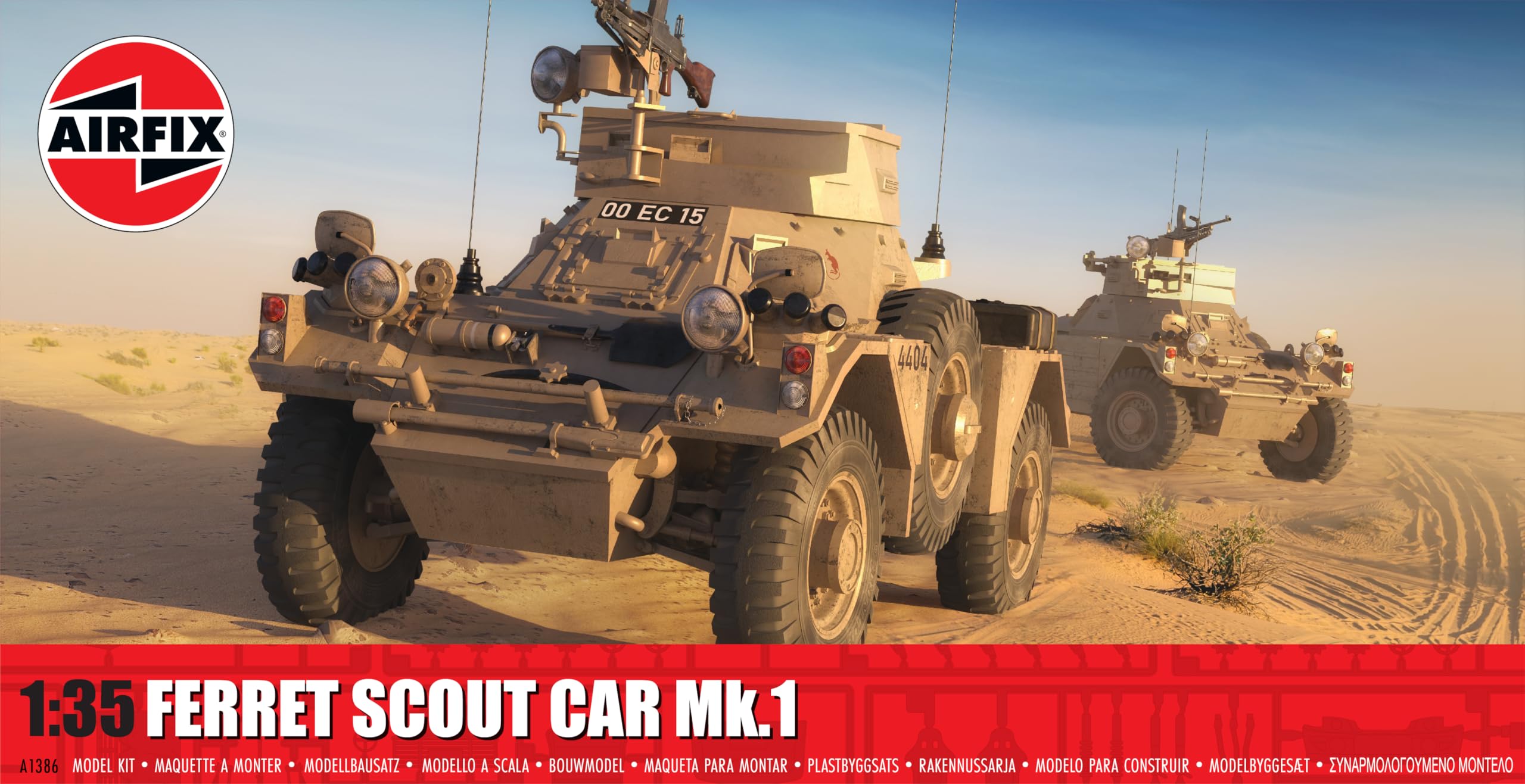 AIRFIX - A1386 Ferret Scout Car Mk 1 Militär