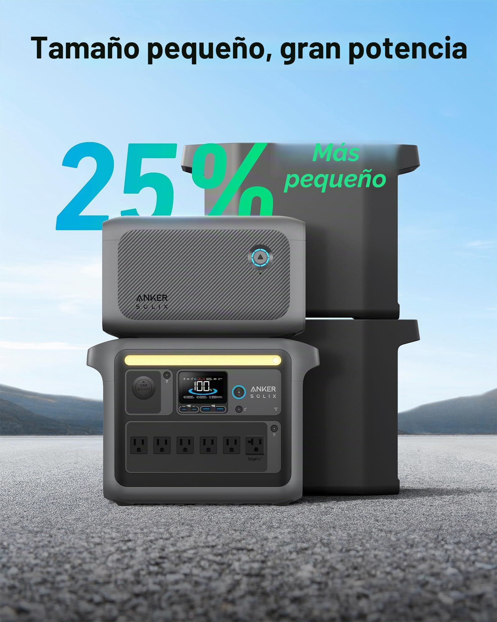 Anker SOLIX BP1000 - Batería de expansión (1056 Wh), baterías LiFePO4 con vida útil de 10 años, batería extra de 1056 Wh SOLIX C1000