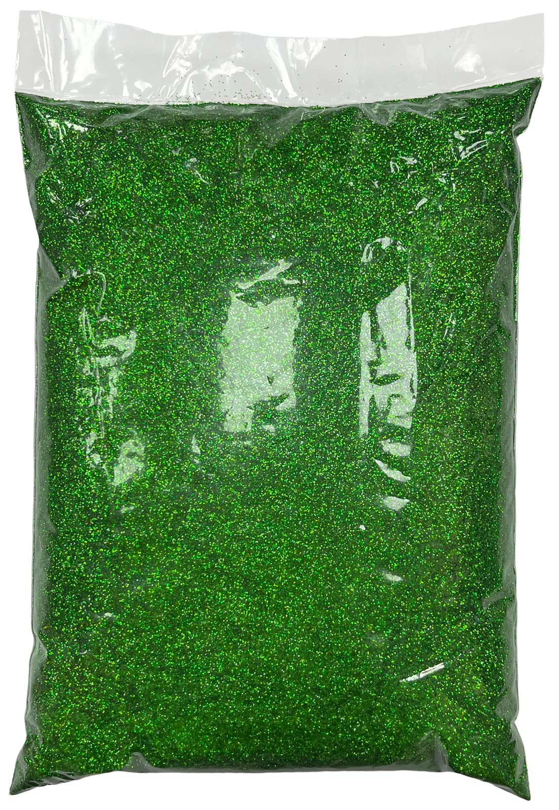 Rammento 1kg Glitter Bag - Bulk Glitter for Christmas, Decoration, Nail Arts, Crafts, Cards - Green (Fine 1/40)