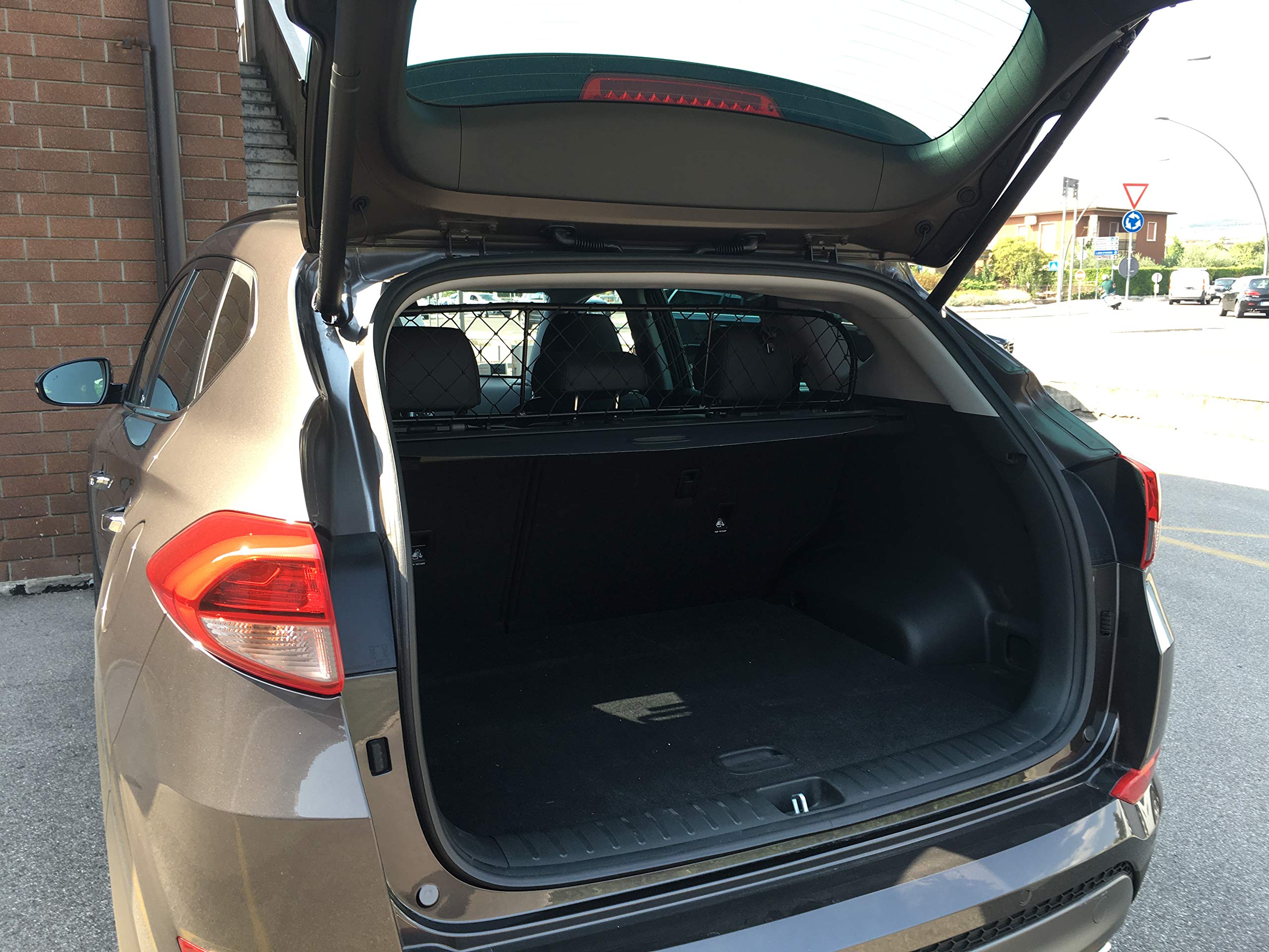 ERGOTECH Trennnetz Trenngitter kompatibel mit Hyundai Tucson (2015-2020) RDA65-XS16, für Hunde und Gepäck