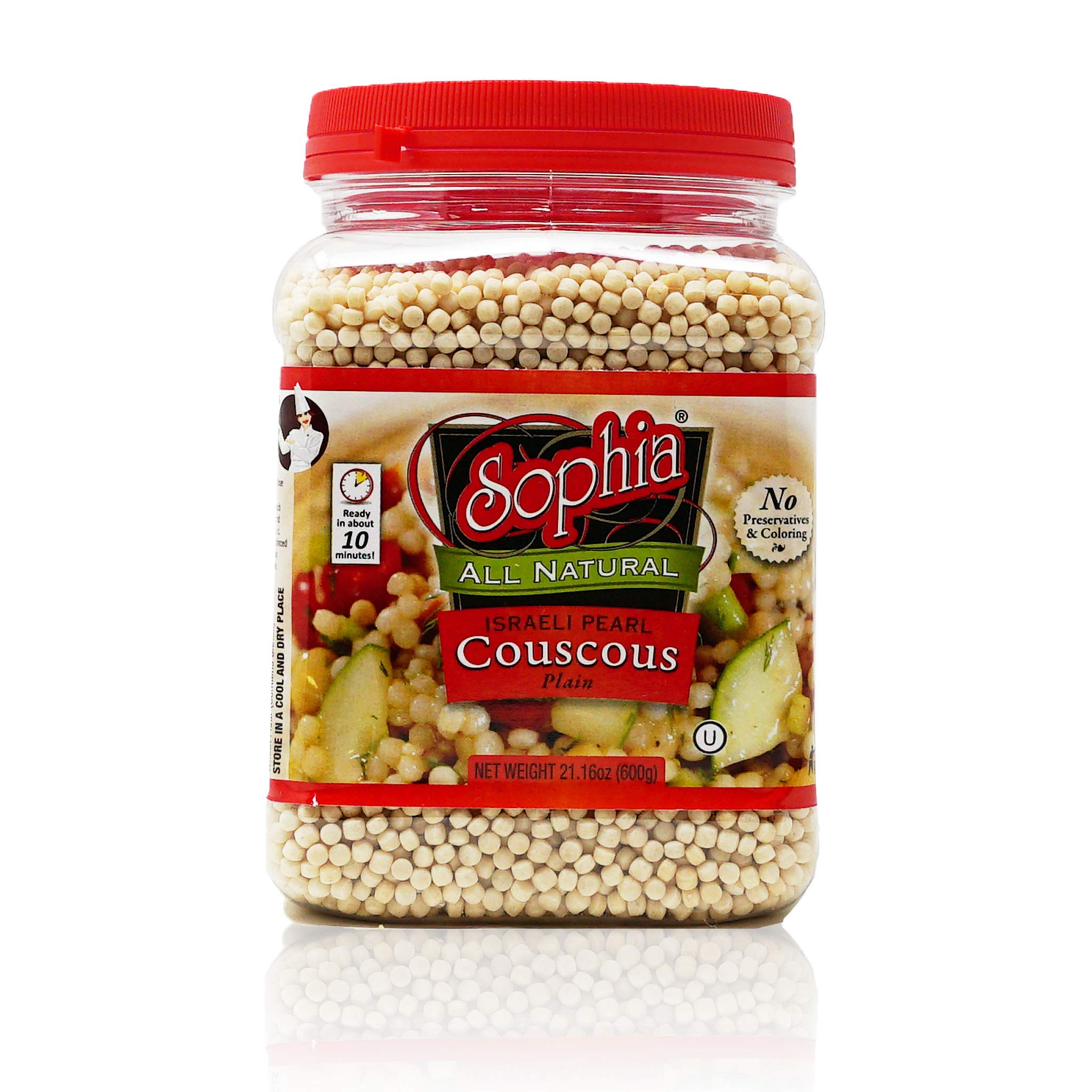 Sophia Couscous - Israeli Toasted Pearl Couscous-Plain 21oz (10-pack)