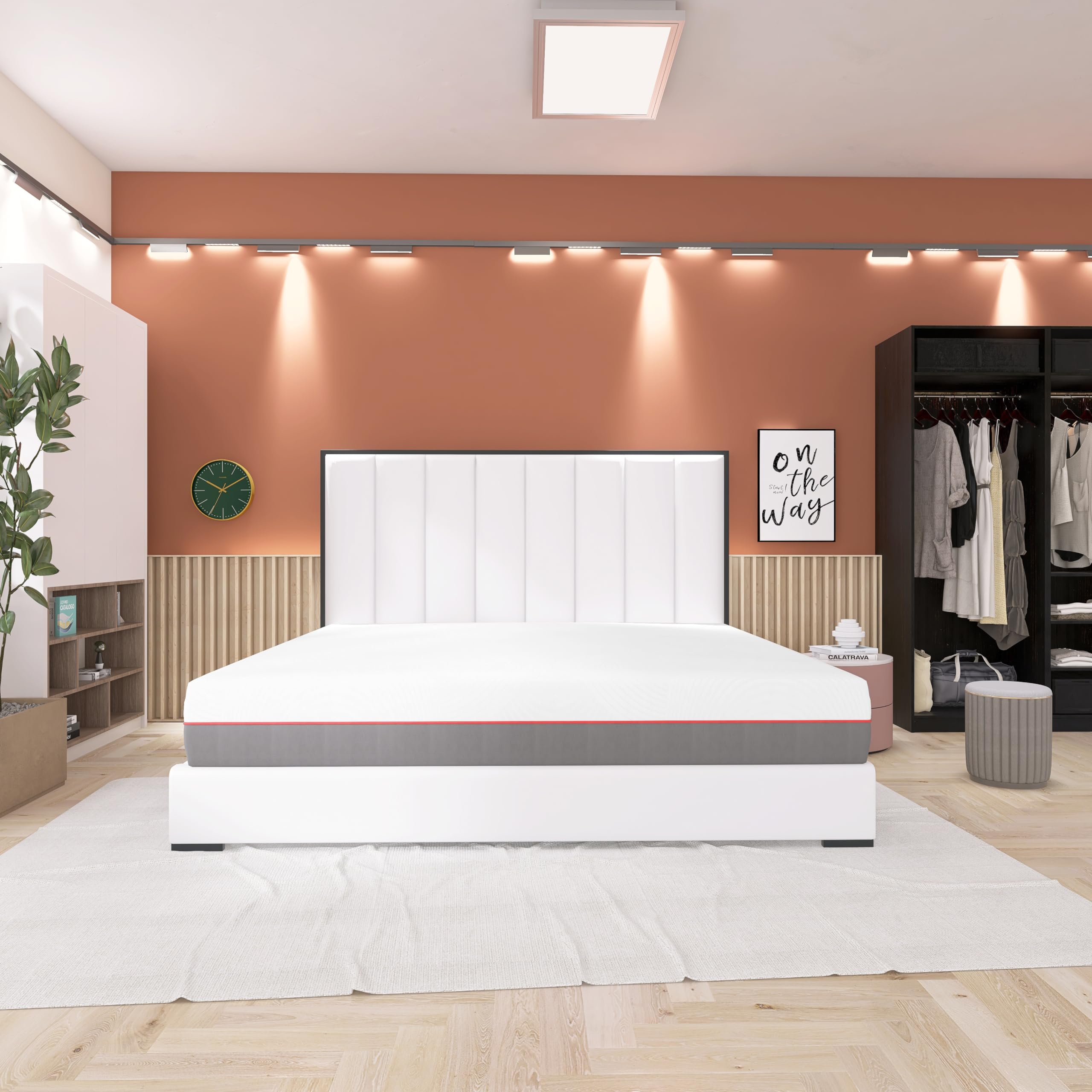 UpNap Lully | Materasso Piazza e Mezza 120x190 in Memory Foam Breeze e Molle Insacchettate | Altezza 30 cm | Tecnologia Breeze e Dispositivo Medico Classe 1 | Sfoderabile, Anallergico e Traspirante