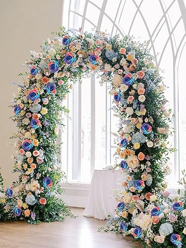 Miniatura 3 de MACTING Flores Artificiales Rosas 30PCS Tacto Real Flores Falsas con Tallo Rosa de Espuma Arcoíris para Bricolaje Ramos de Novia de Boda Centros