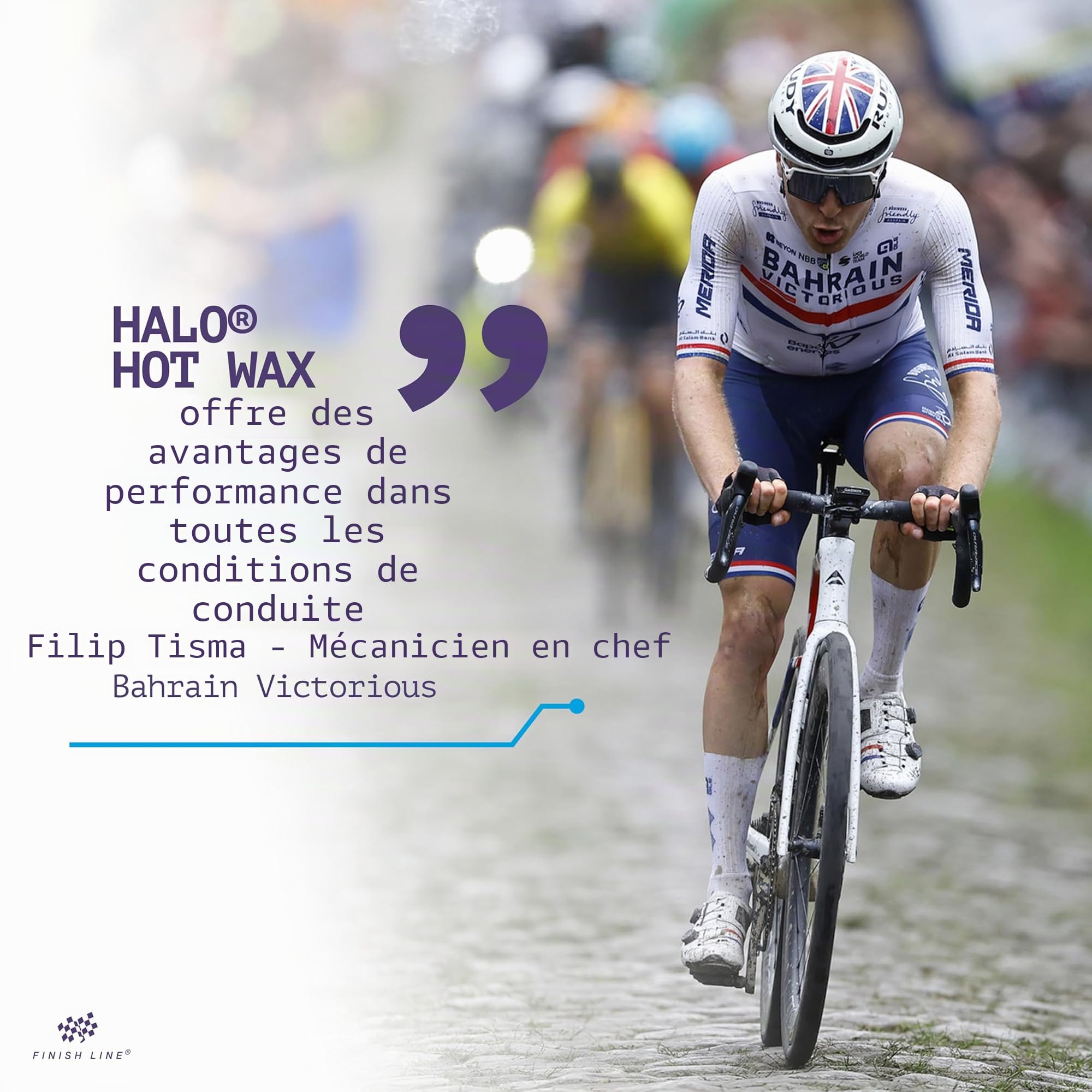 Finish Line HALO™ Hot Wax Kit de cire chaude de qualité supérieure 600 g avec outil de trempage, granulés de cire à fondre, cire de chaîne pour chaîne de vélo, graisse de chaîne pour la durabilité,