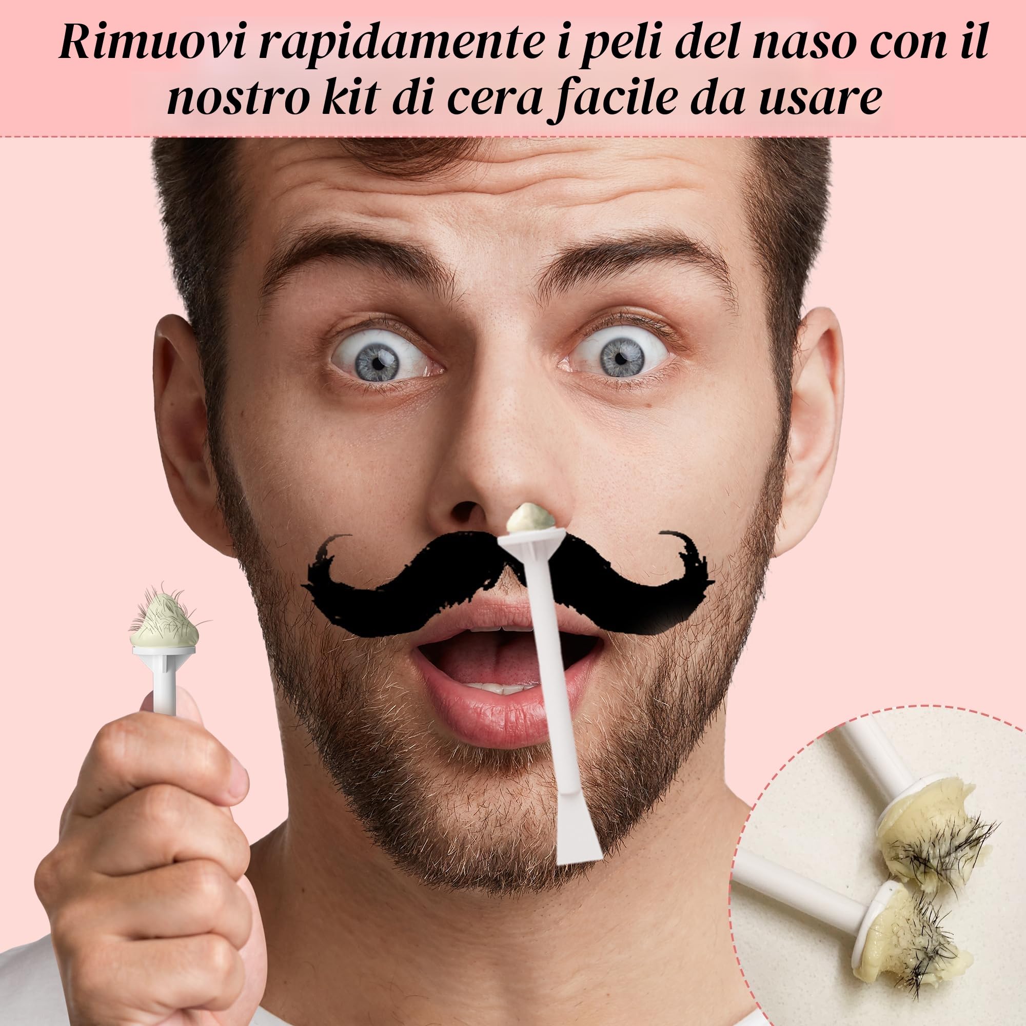 PURECLEAN Digitale Cera Brasiliana - 4 Confezioni di Perle di Cera, Lozione Post-Ceretta, Ciotola in Silicone - 54 Articoli per Tutti i Tipi di Capelli - Viso, Bikini, Corpo Completo
