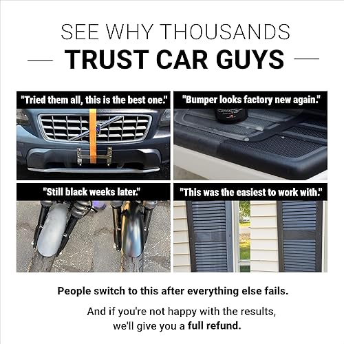 Miniatura 4 de Restaurador de plásticos de CarGuys, la solución definitiva para devolver la vida a la goma, el vinilo y el plástico, kit de 8 onzas