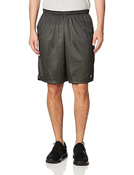 Champion 3.7 oz. Mesh Short with Pockets (81622) Granite