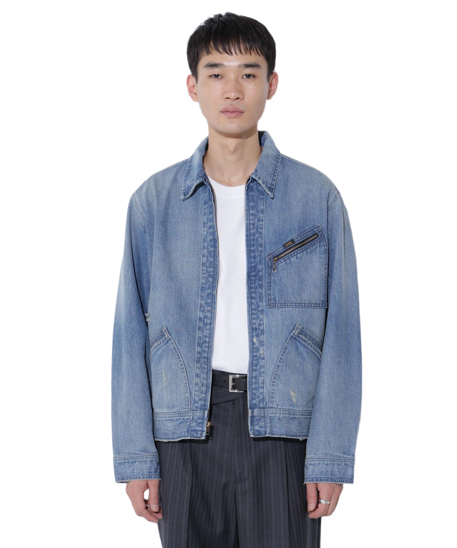 Amazon.co.jp: [ナノ・ユニバース] LEE/別注 91B ZIP-UP ブルゾン