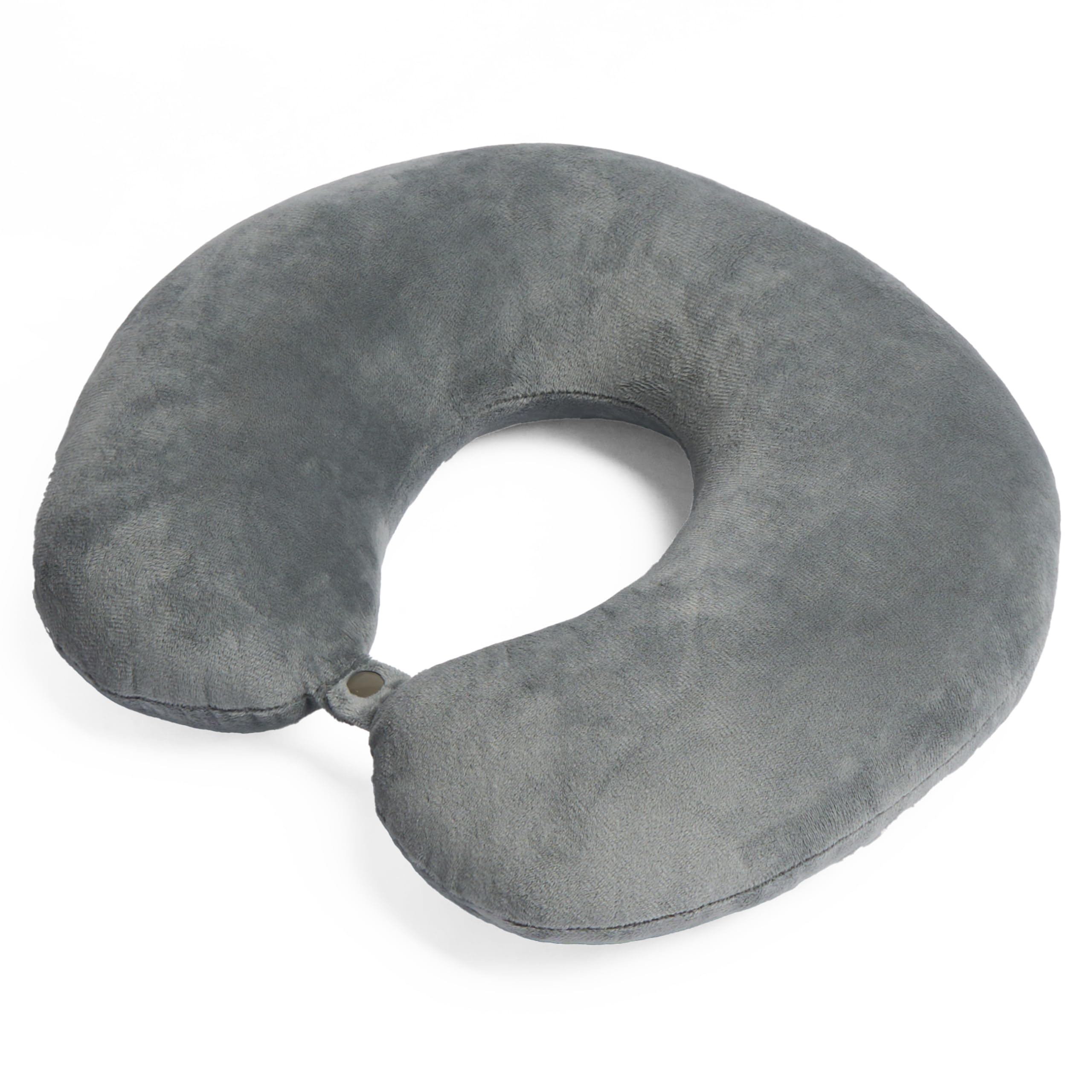 OHS Neck Pillow Travel Support U Shape Soft Head Rest CushionCharcoal from B&Q
