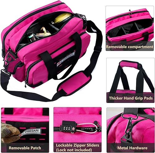 Miniatura 3 de Bolsa de tiro para pistola - Estuche táctico para pistola, munición, estuche de transporte de armas