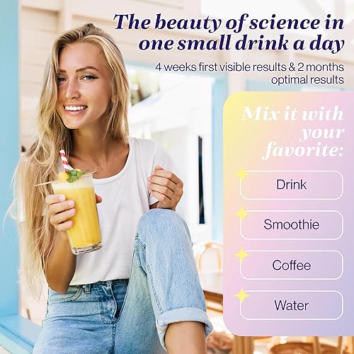 Miniatura 3 de Fuel Nutrition Glow Beauty - Colágeno para mujer  Ácido hialurónico, vitamina C, melena de león, biotina y más  Promueve la piel, el cabello y la