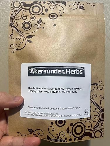 Reishi Ganoderma Lingzhi hongos extracto 400 mg, X 200 Cápsulas, > 40% polyose, > 2% triterpene