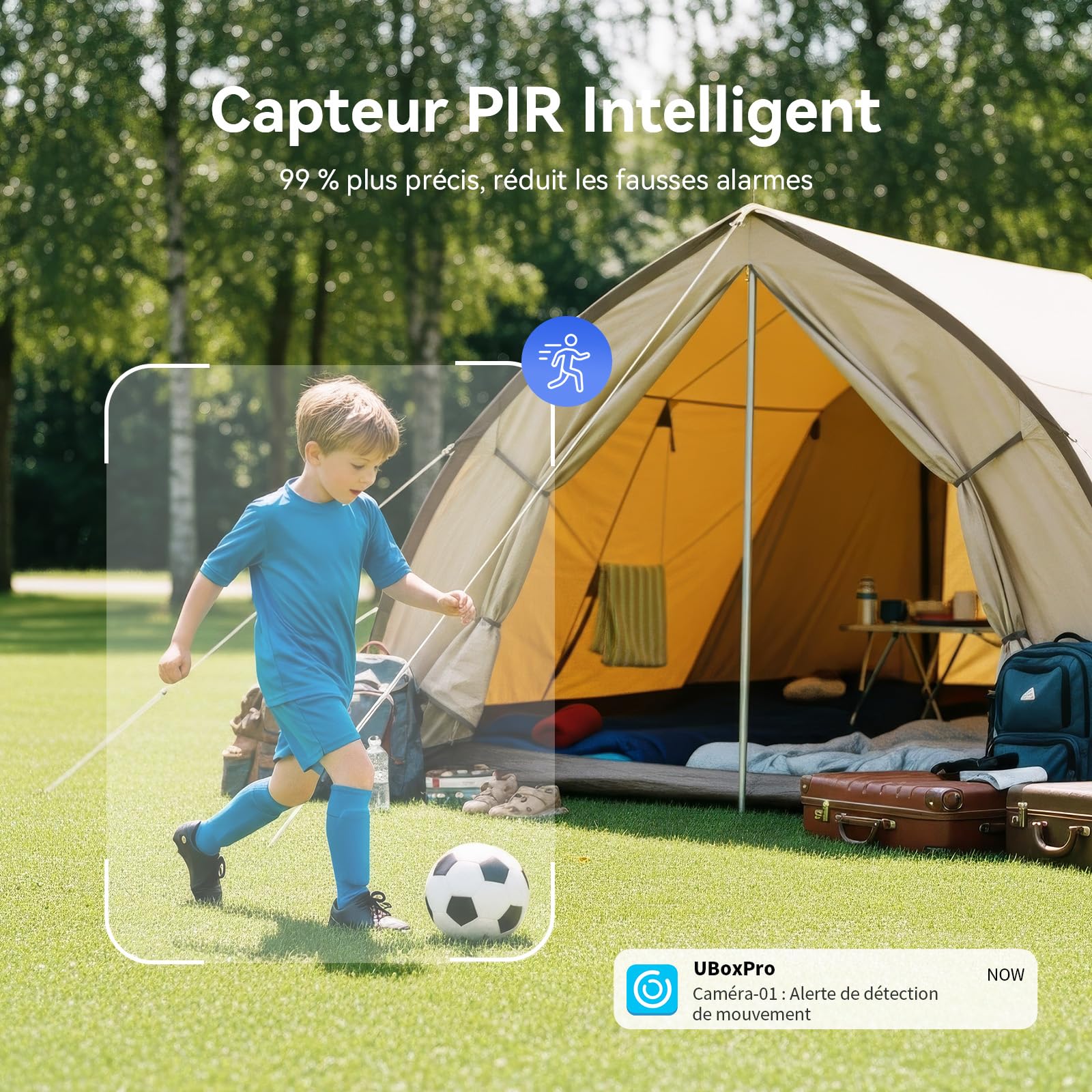 4G LTE Camera Interieur sans Fil avec Carte Sim, 7800mAh Batterie | 2K Caméra de Surveillance Sans WiFi, 360° PTZ, Détection de Mouvement PIR, Vision Nocturne Couleur, Audio 2 Voies