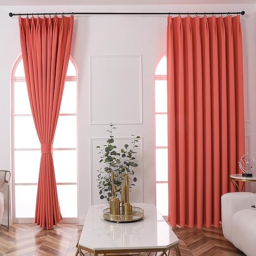 Miniatura 8 de Cortina plisada ancha para sala de estar, cortina plisada extra ancha para bloqueo de luz de techo a suelo, cortina para puerta de patio loft, 84 x