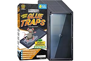 Effective and Discreet: Pre-Baited Glue Mouse Traps for Indoor Pest Control (6 Pack)