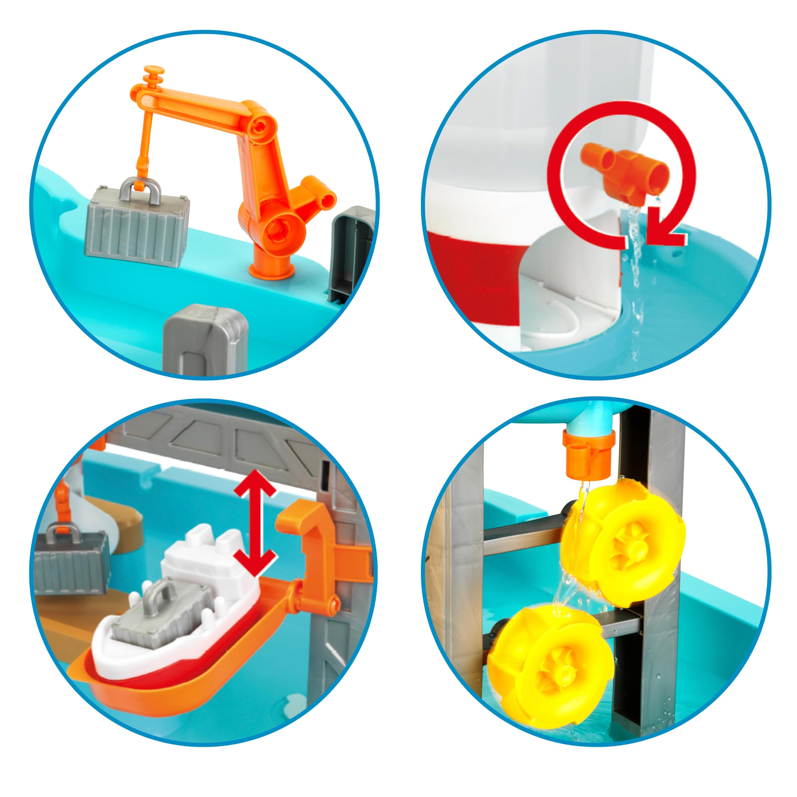 Theo Klein 7715 Aqua Action Lighthouse Wasserspieltisch XXL | Interaktiv & Motorik-Spielzeug | Spielzeug für Kinder ab 3 Jahren