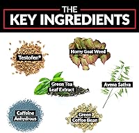 Vista 4 de Test X180 Ignite, potenciador de testosterona y quemador de grasa para hombres, suplemento de testosterona para quemar grasa, desarrollar músculo