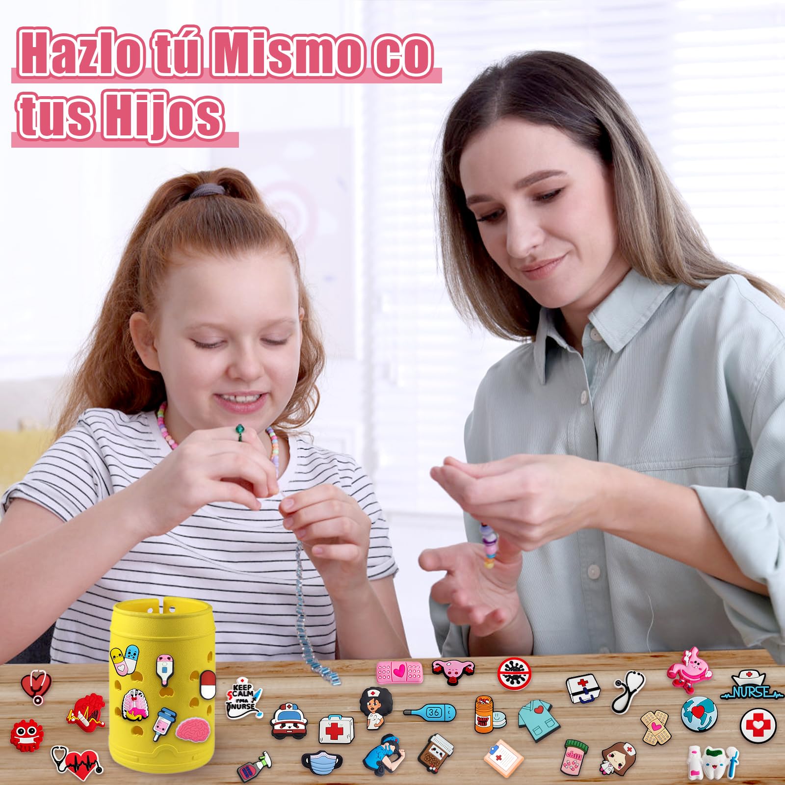 40/82 PCS Nurse Doctor Accesorios para Shoes, PVC Pin Crocs Waterproof Adornos Medical Care Series