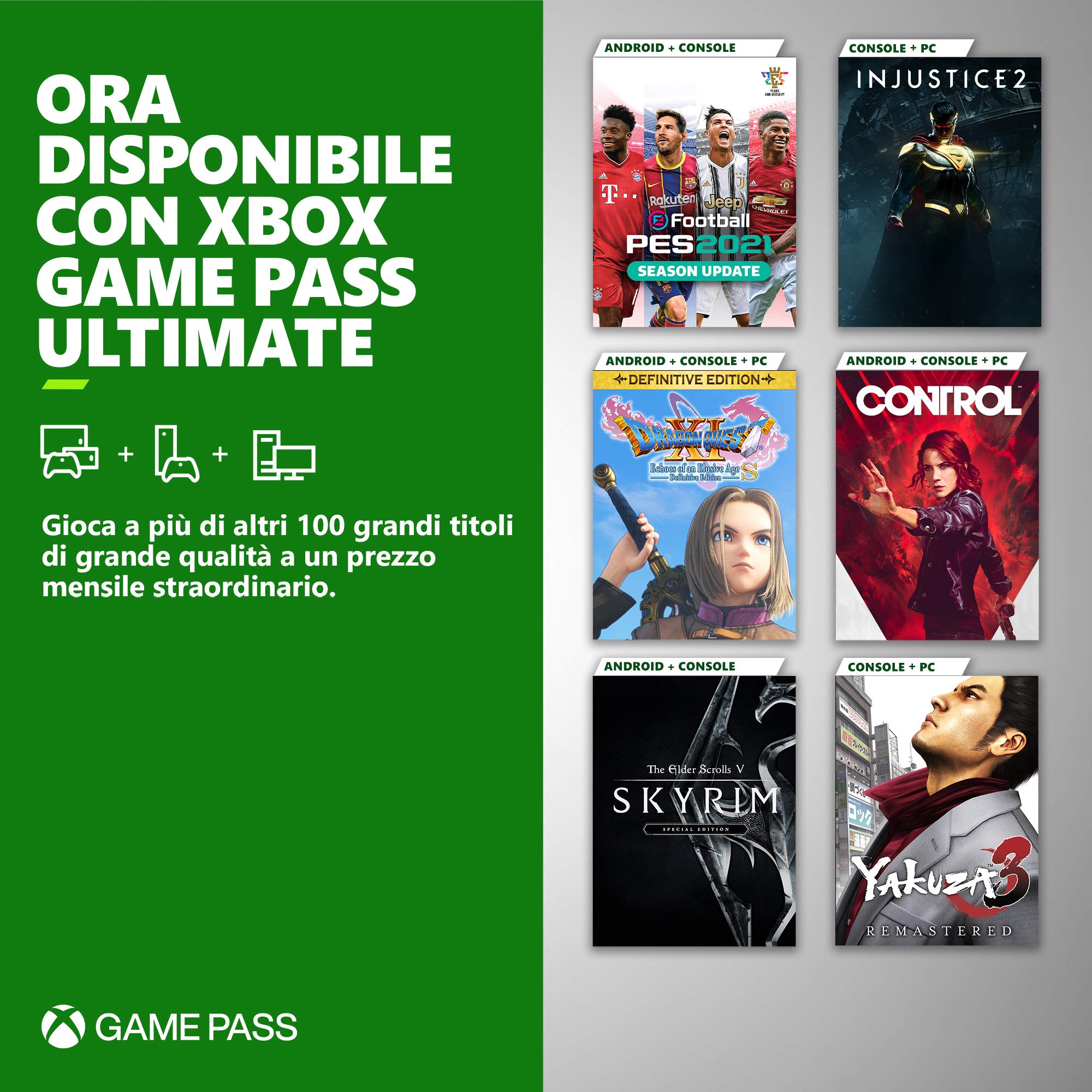 Activision Blizzard Call of Duty. Black Ops Cold War Xbox Series X, Xbox One & Microsoft Abbonamento Xbox Game Pass Ultimate 1 Mese | Xbox/Win 10 PC Download Code