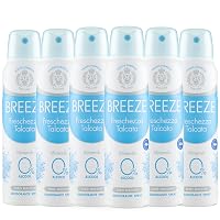 BREEZE | Deodorante Spray Freschezza Talcata, 6x150 ml