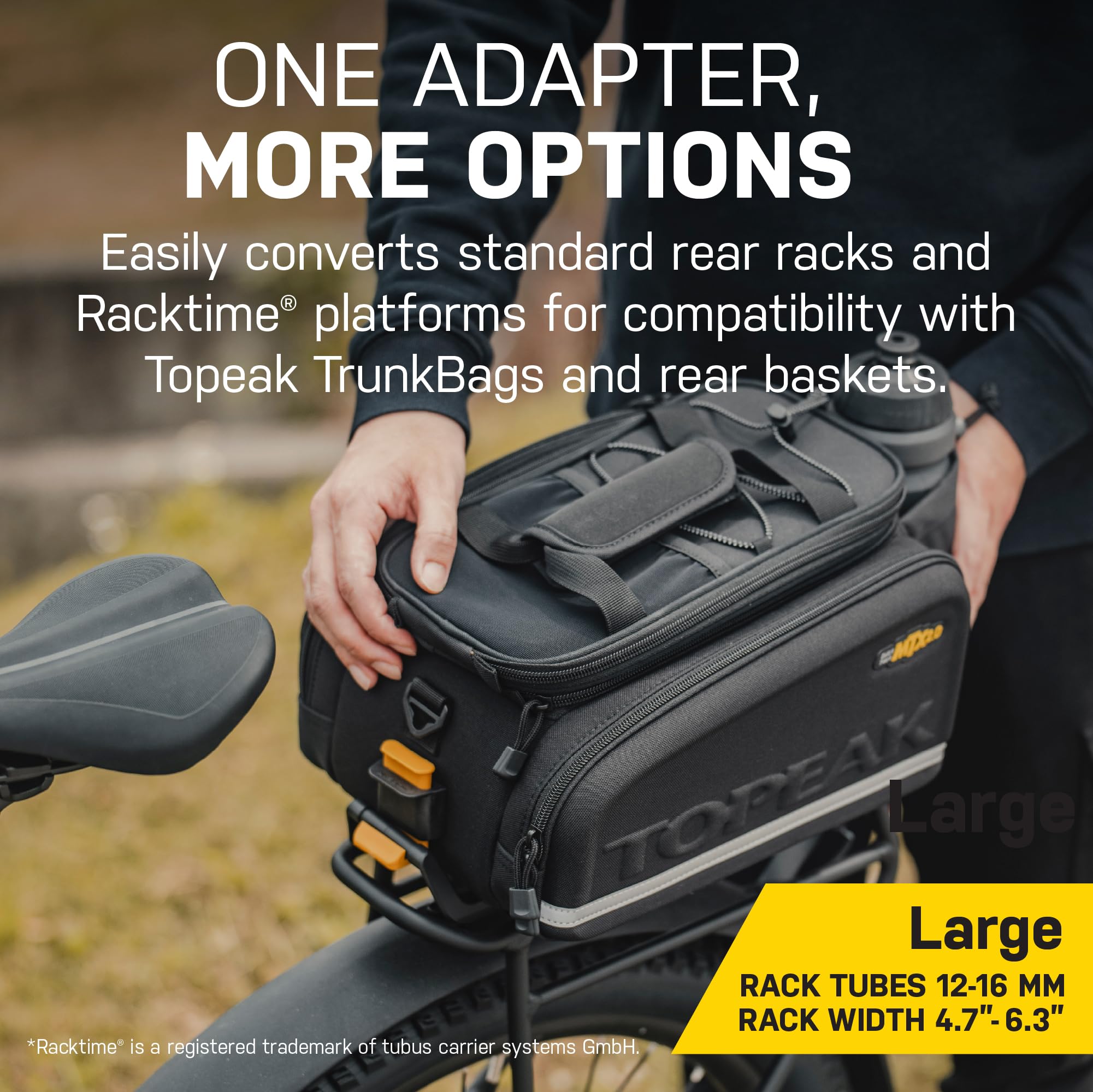 Amazon.com: Topeak Omni QuickTrack Adapter – Large, Rear Rack