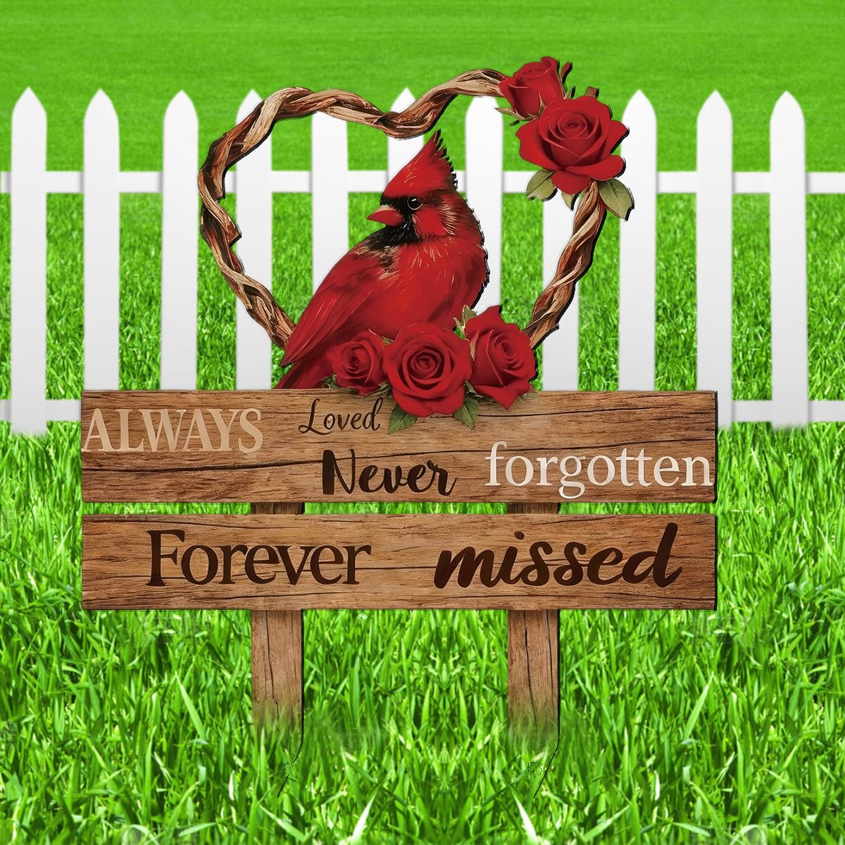 Marcadores conmemorativos para cementerio Riletese, regalo de condolencias con diseño de corazón