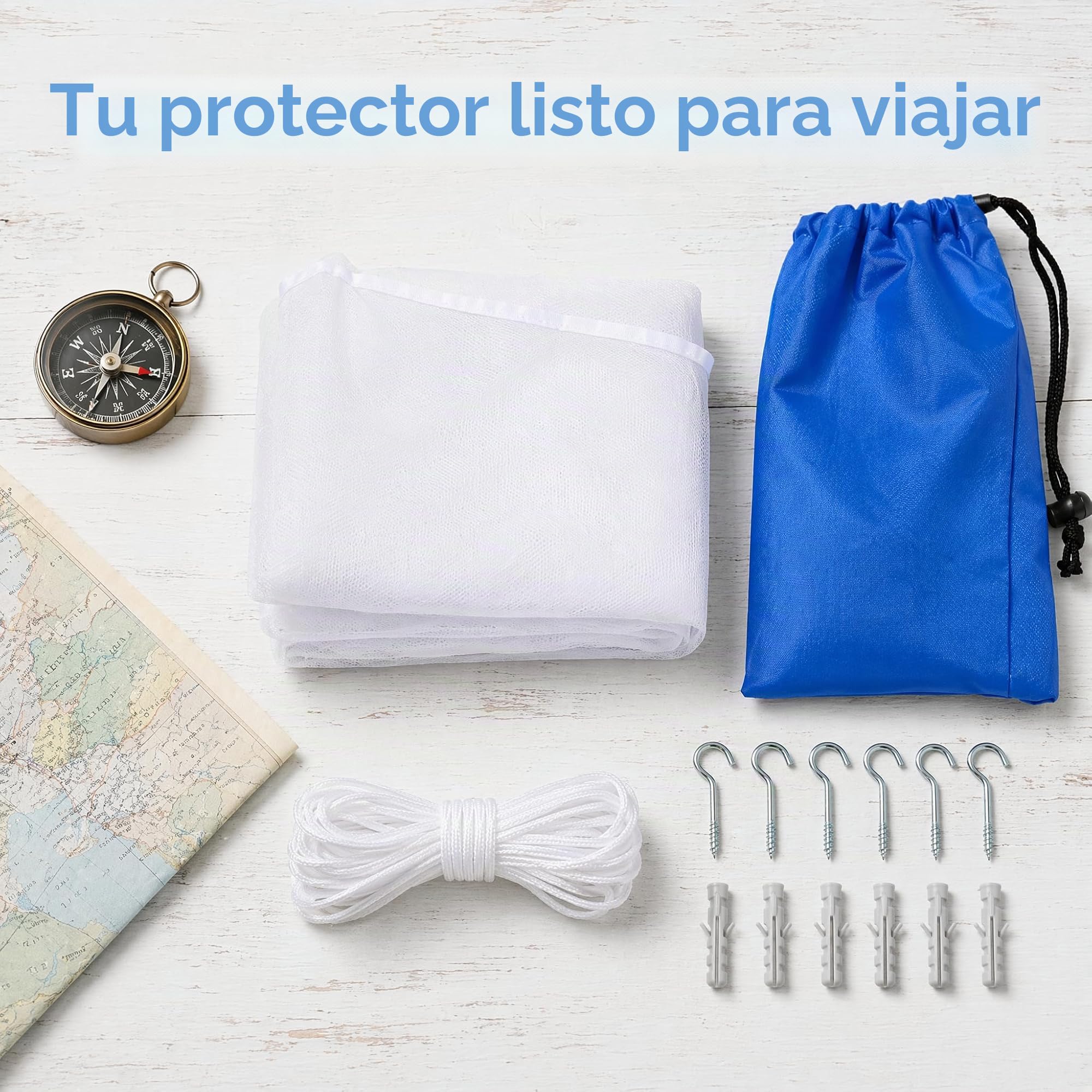BUZIFU Mosquitera para Cama Individual Cuadrada Malla Fina con Ganchos Cuerda Bolsa de Almacenamiento, para Proteger Tu Familia y Tu de Indeseables Mosquitos y Otros Insectos(100 X190X 200cm)
