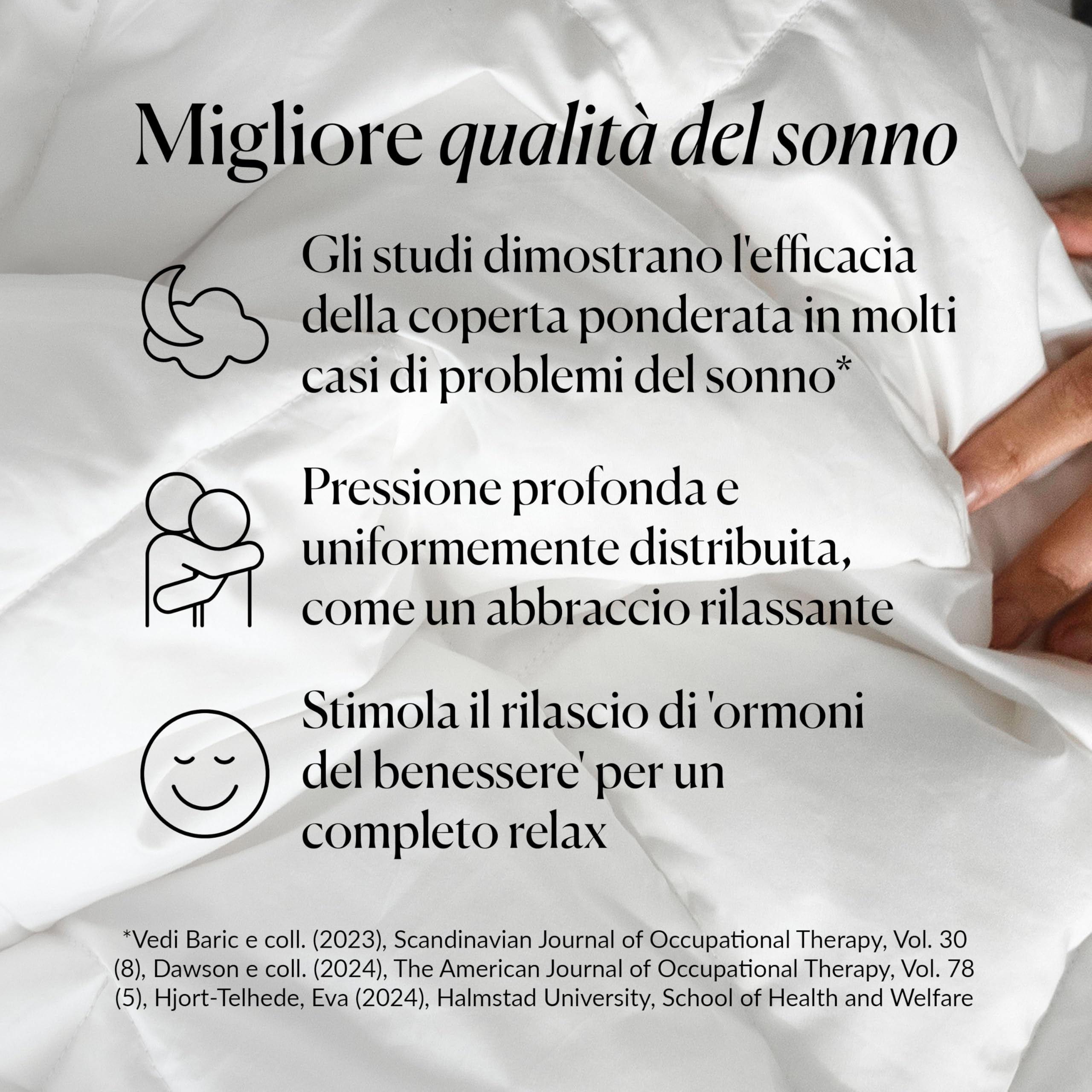 CURA Pearl Classic Coperta ponderata 150x210 9kg - Coperta Antistress - Coperta pesante per un sonno profondo e un riposo migliore - Coperta cotone ponderata 100% - Weighted blanket