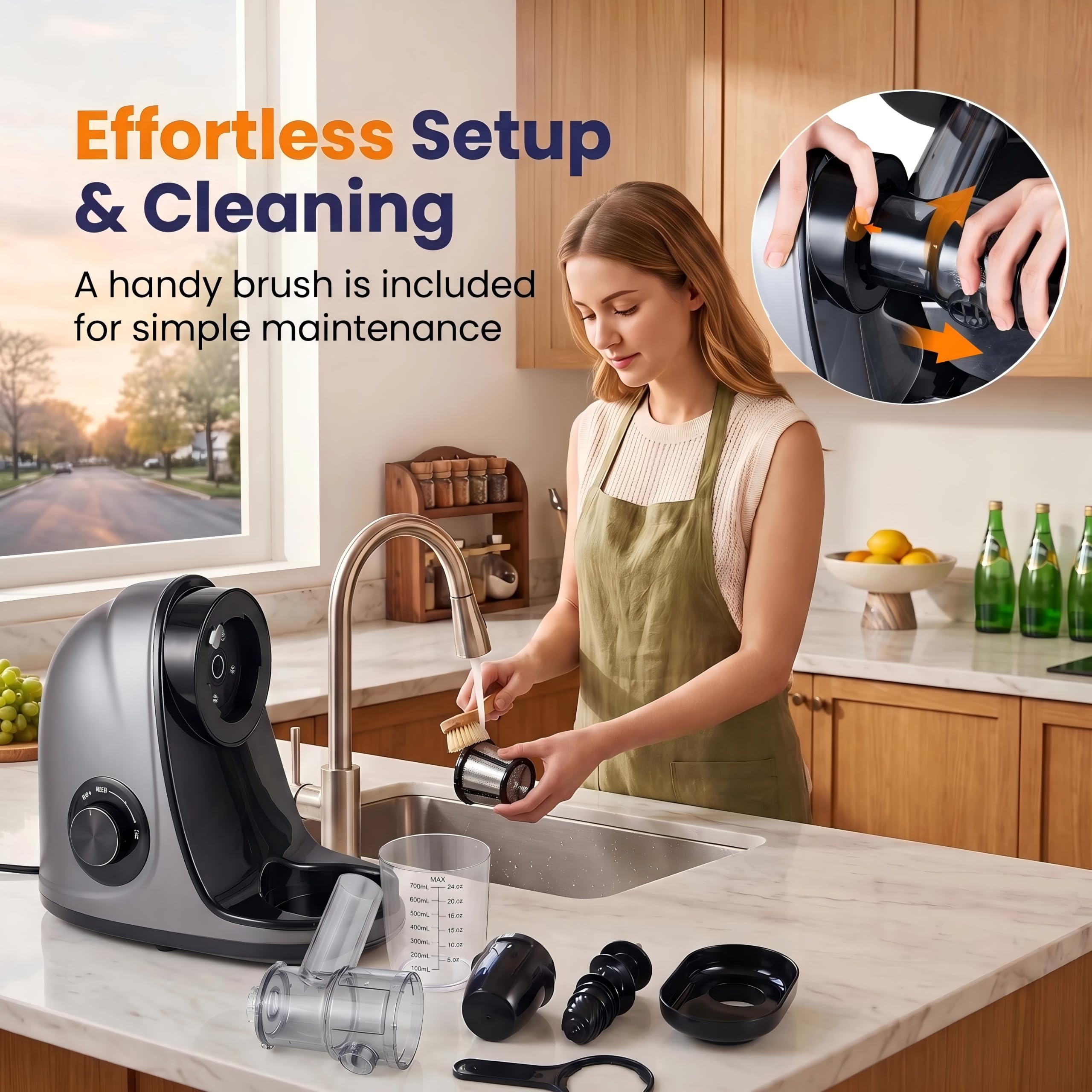 LIFEZEAL Estrattore Frutta e Verdura 150W con Resa del 95%