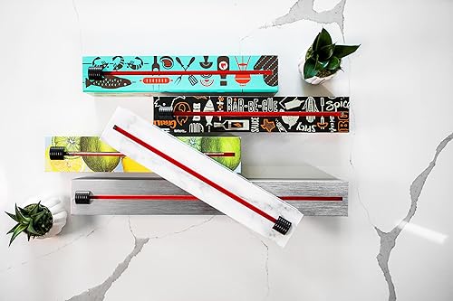 Miniatura 6 de ChicWrap Carrera - Dispensador de papel de aluminio recargable de mármol, incluye rollo de aluminio profesional de 12 x 30 pies, dispensador