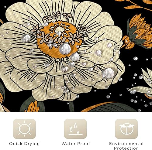 Miniatura 4 de GCIREC Cortina de ducha con diseño floral bohemio, abstracto, retro, botánico, de mediados de siglo, moderna, para decoración del hogar, tela