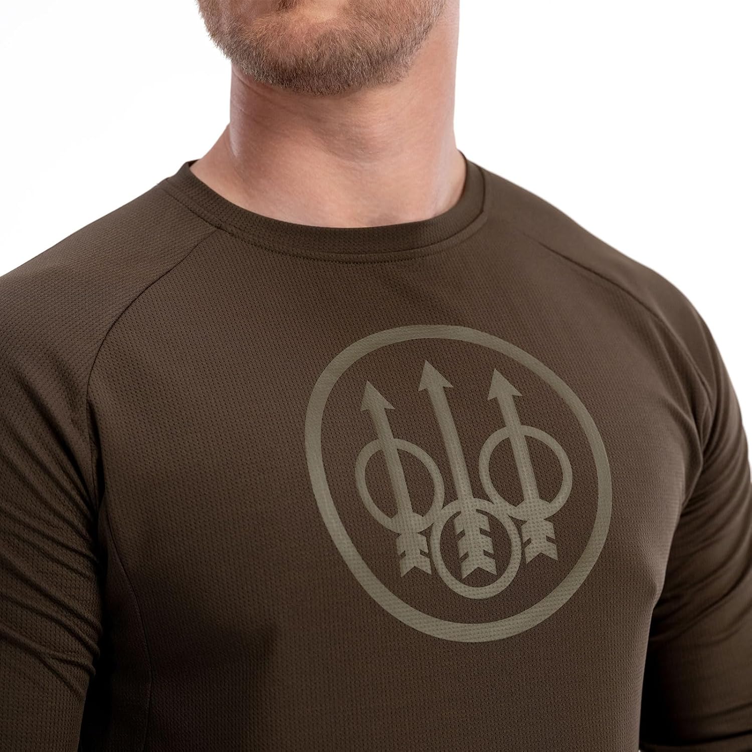 Beretta Men's Ortles Performance Long Sleeve T-Shirt - Breathable Quick-Drying Athletic Base Layer & Outdoor Training Gear