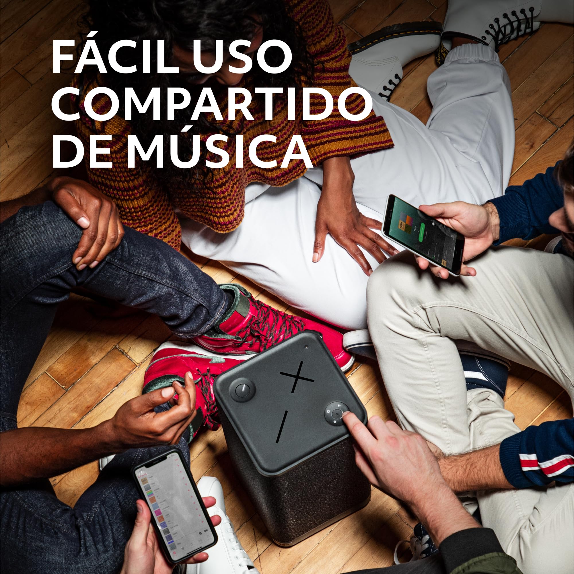ULTIMATE EARS HYPERBOOM, Altavoz Bluetooth inalámbrico portátil, Altavoz potente, Graves magníficos, Resistente al agua IPX4, Radio de acción de 45 m - Negro | Altavoz potente, graves magníficos, resistente al agua IPX4, radio de acción de 45 m - Negro