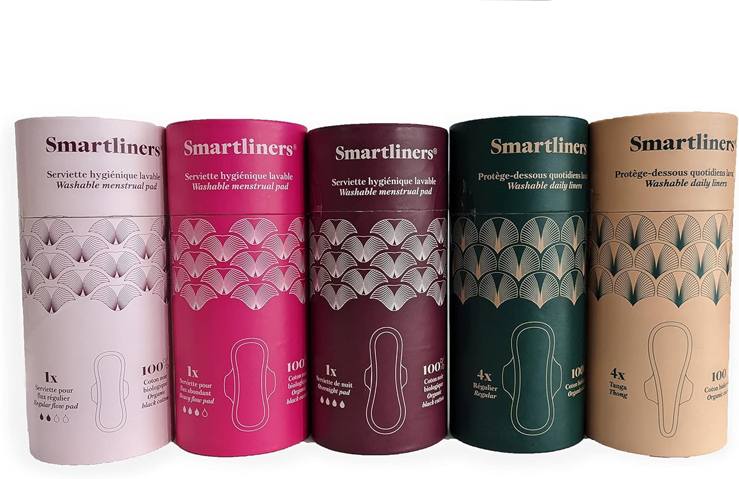 Smartliners Bundle Personal, EcoFriendly, Washable, Reusable, Made Out