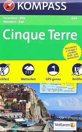 Carta escursionistica n. 644. Costa Azzurra, Liguria. Cinque Terre 1:50.000