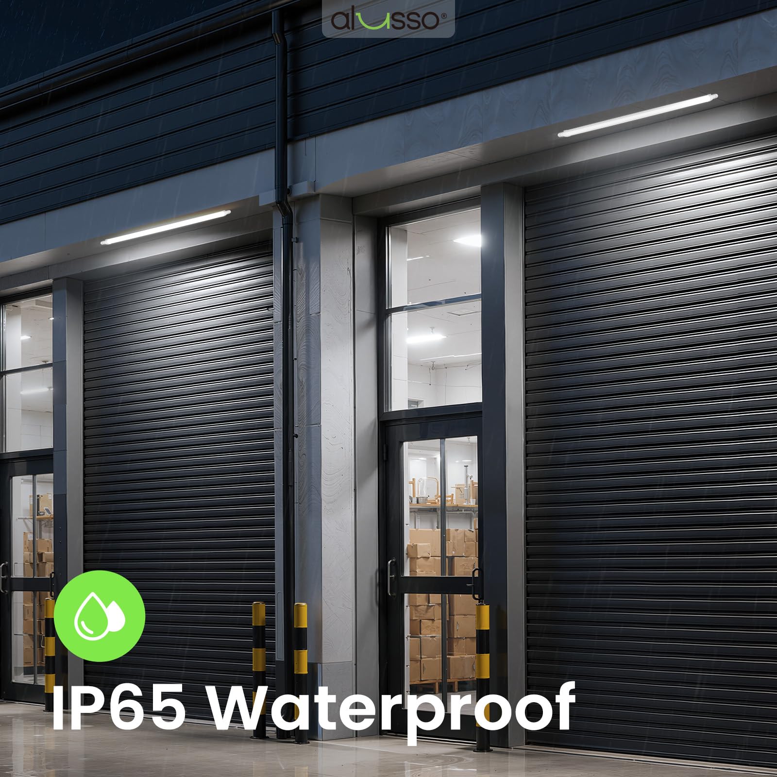 ALUSSO Pack de 2 LED Tubo Integrado 120cm, 36W 4000LM 4000K Luminaria Led