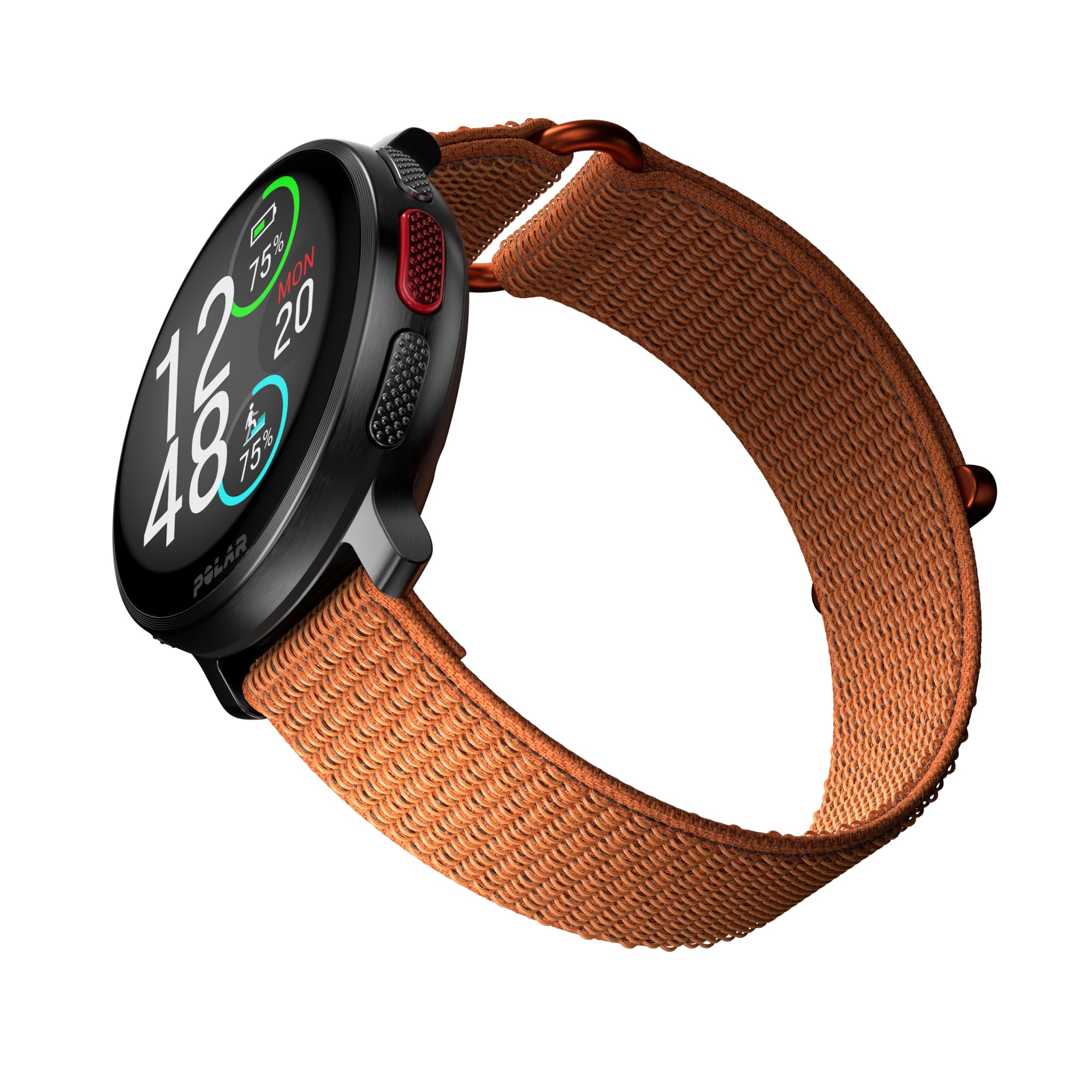 Polar Pasek z zapięciem na rzepy, pomarańczowy, M/L, 22 mm