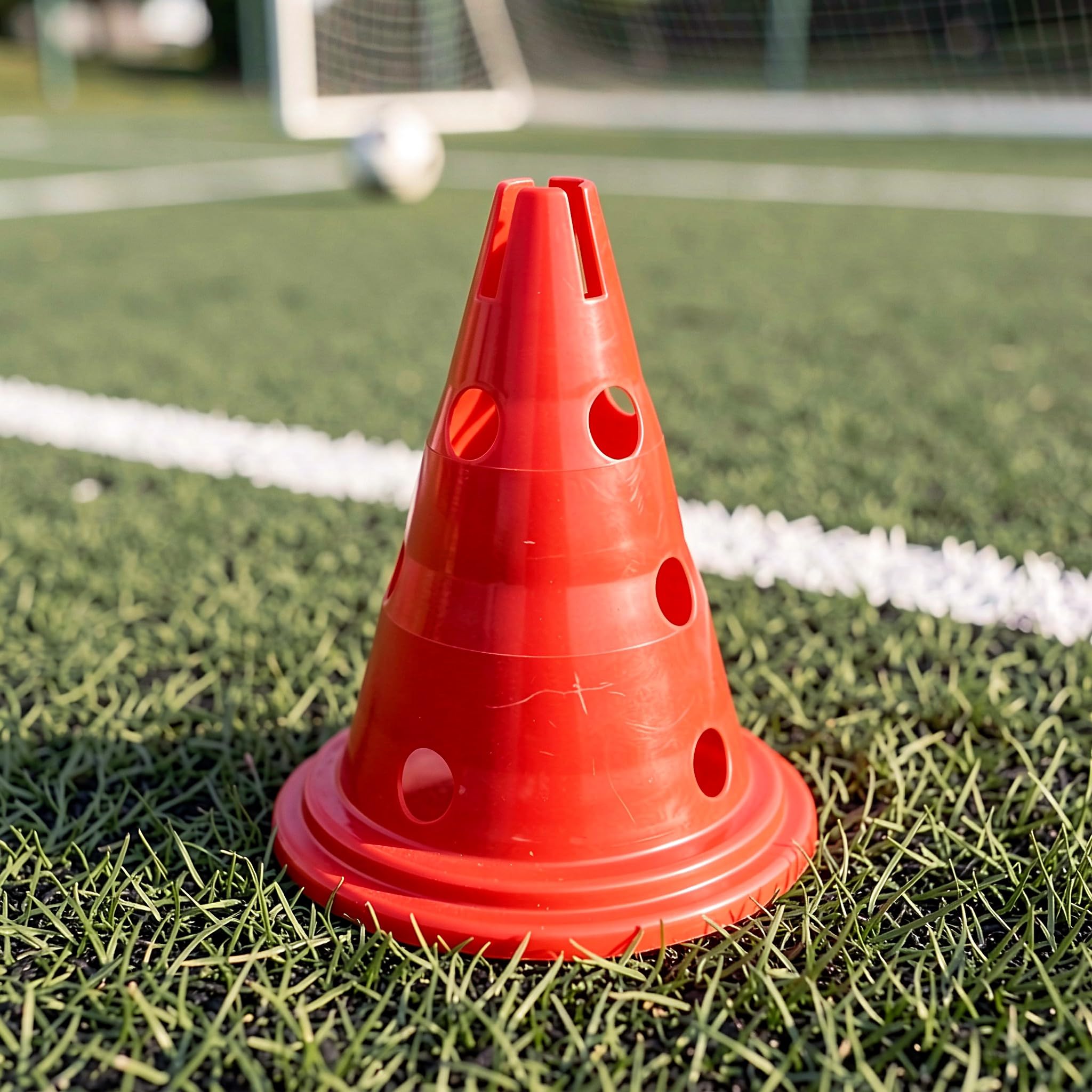 Toyvian 10 Coni da Calcio, Coni per agilità per Calcio, Football e Basket | Coni colorati da 12 pollici per allenamento sportivo, allenamento di squadra, esercizi di velocità e agilità, attrezzatura