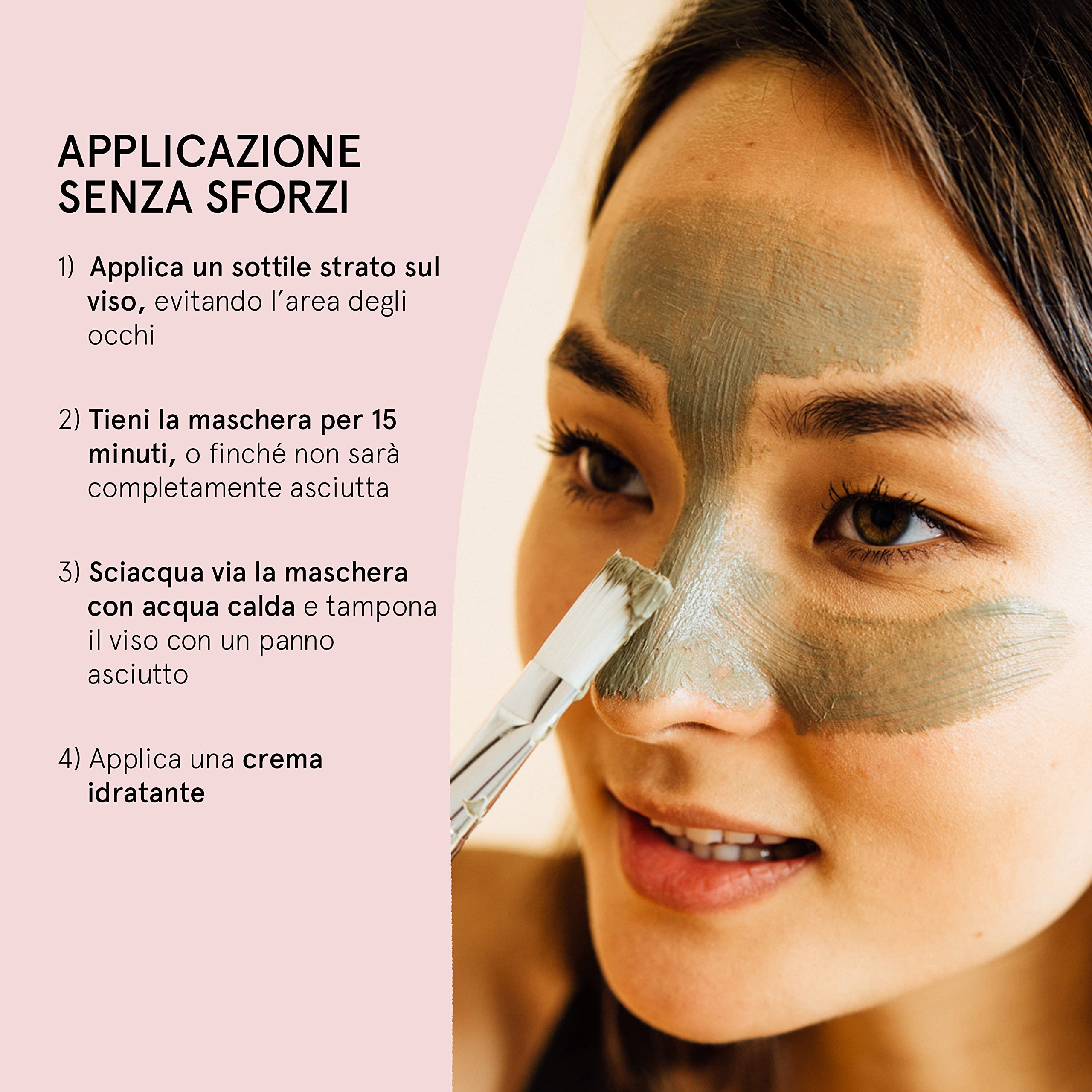 Maschera Viso Purificante ai Fanghi del Mar Morto (120ml) – Maschera Argilla Viso e Corpo – Ideale per Pelli Grasse, Elimina Brufoli, Sebo e Punti Neri – Maschera Purificante Viso by grace & stella